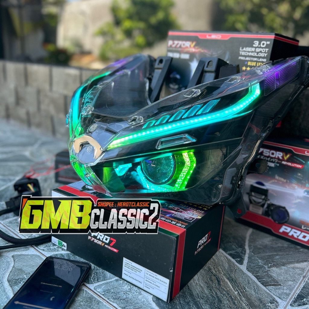 Jual BILED VARIO PRO7 SEPAKET 125/150NEW BILED SET SHORD WRGB HEXAGON ...