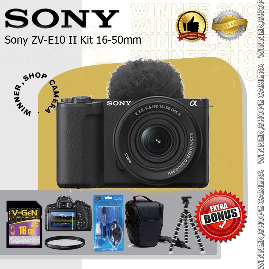 Jual Sony ZV-E10 II Kit 16-50mm Mirrorless Camera Sony ZVE10 ZVE 10 ...