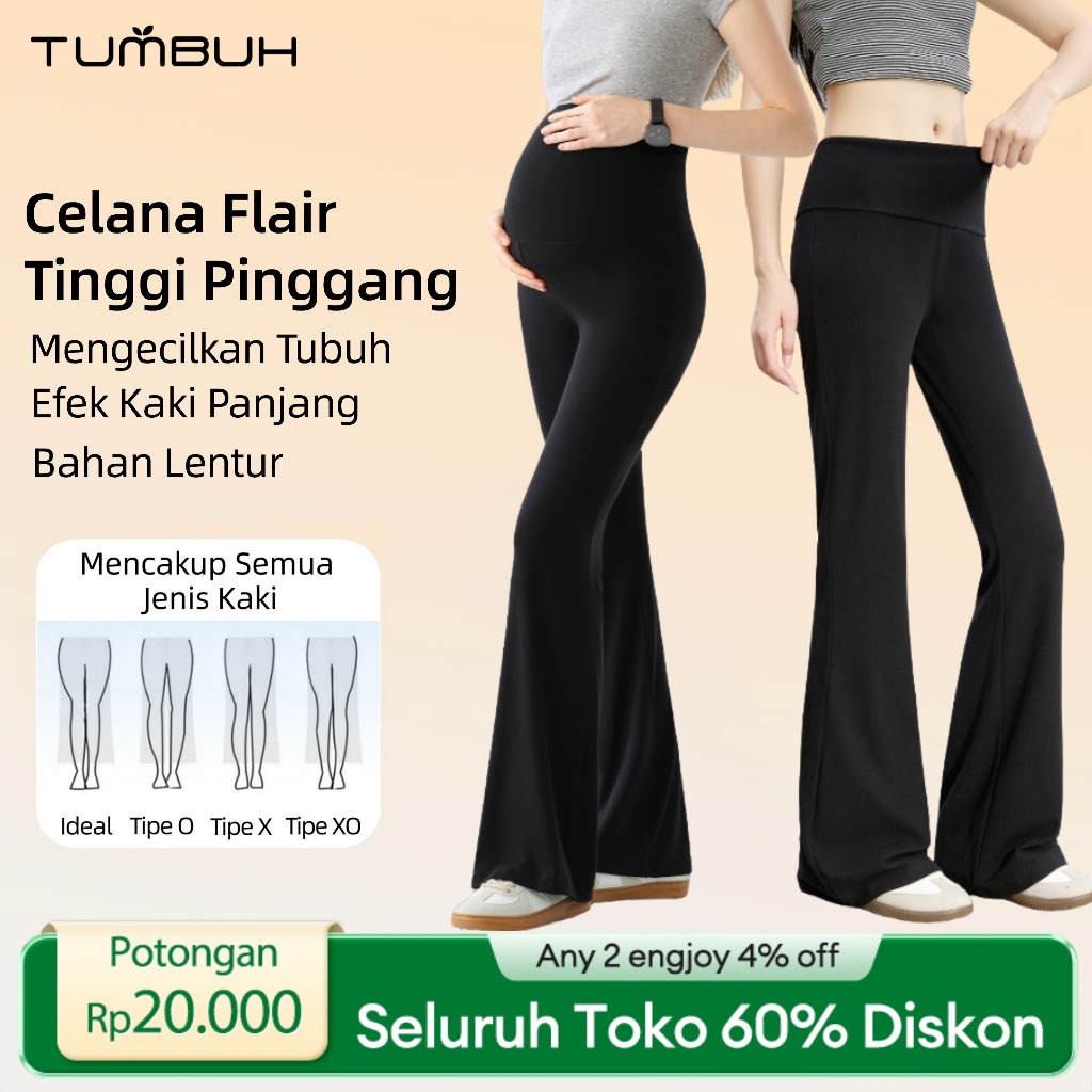 Celana Hamil Yoga Slim Fit Penopang Perut