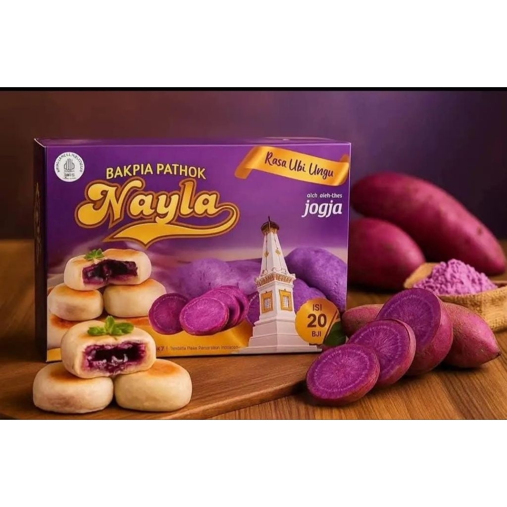 Jual Bakpia Pathok Nayla Rasa Ubi | Shopee Indonesia
