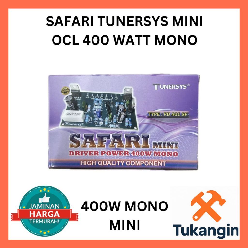 Jual Driver Power Safari Tunersys Mini OCL 400W Mono – Heatsink Fan ...