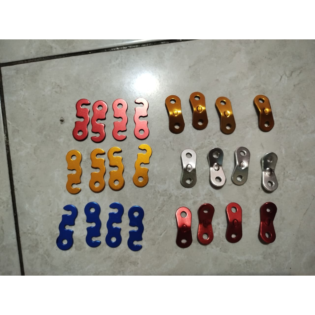 Guyline almunium alloy pengencang tali prusik windrope tenda
