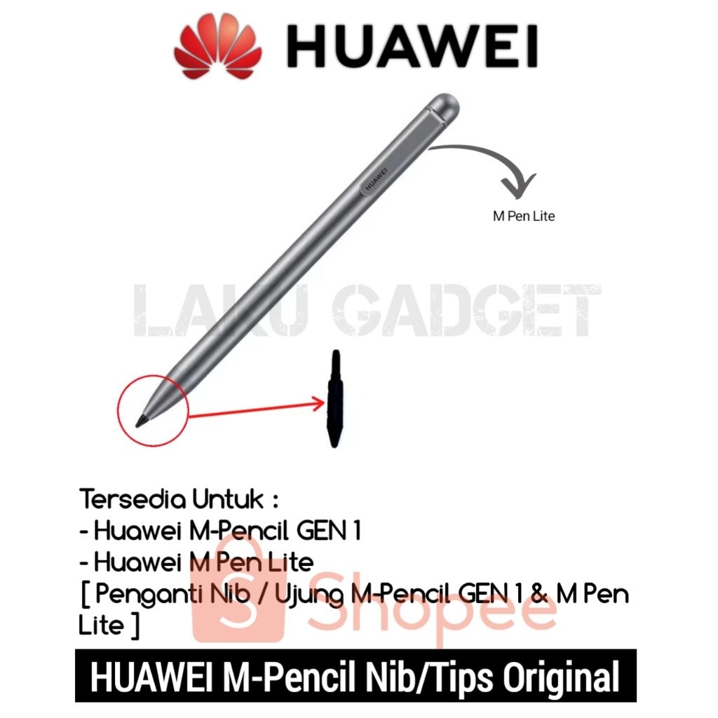 Jual Huawei M Pen Lite & M PenciL Gen 1 Replace Pen Tips Nib Penganti ...