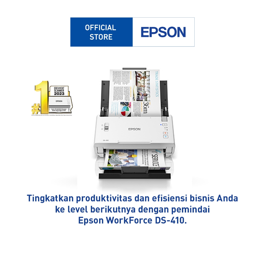 Scanner Epson WorkForce DS-410 A4 Document Duplex Sheet-fed Scanner