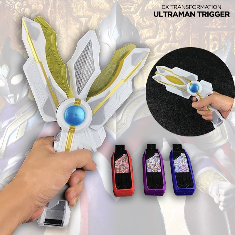 Jual Koleksi Mainan Ultraman Trigger DX Transformation Device Premium ...