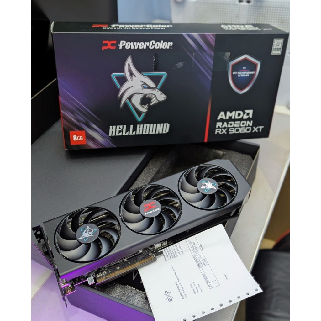 Jual PowerColor Hellhound RX 9060XT 8GB GDDR6 | Shopee Indonesia