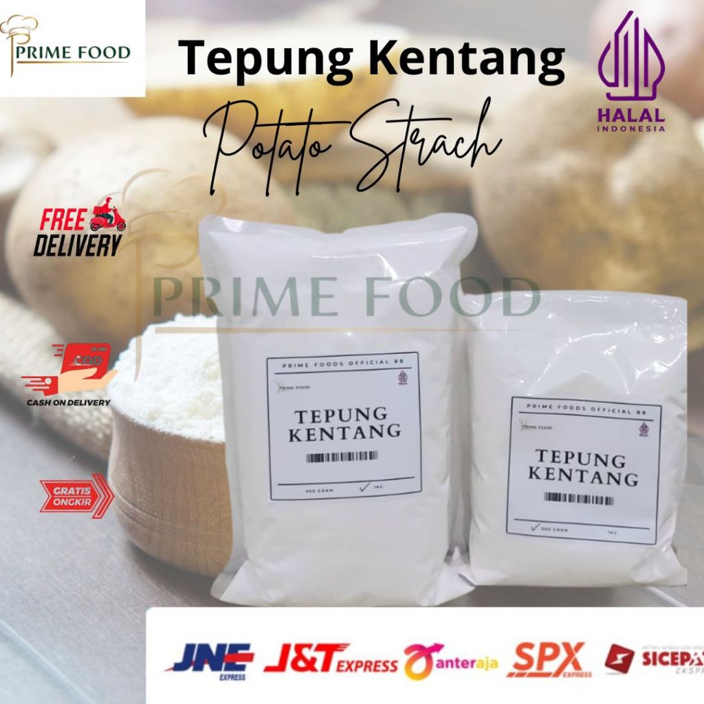 Jual Tepung Kentang Potato Strach Praktis & Lezat 500g & 1kg (Repack ...