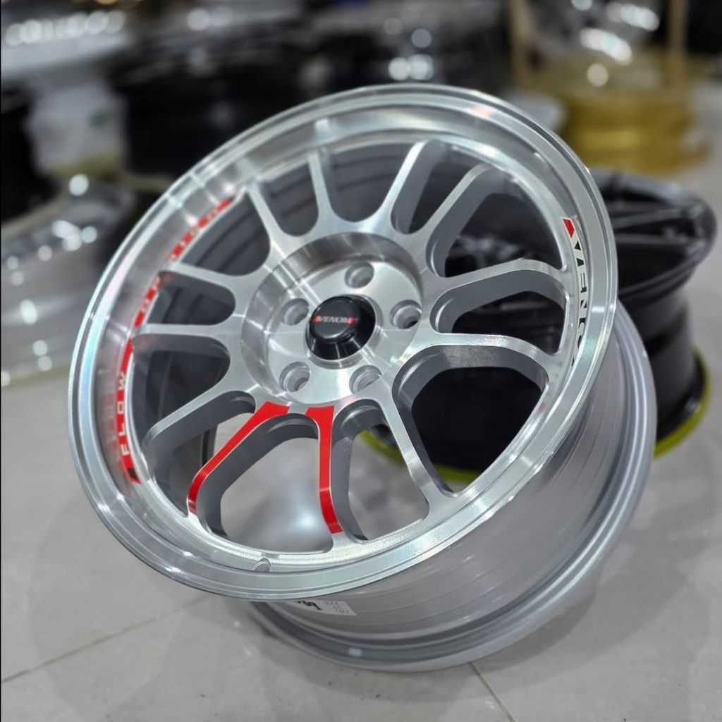 Jual velg mobil r17 lebar 8 VENOM 5 FLOW FORMING WARNA POLISH velg ring ...