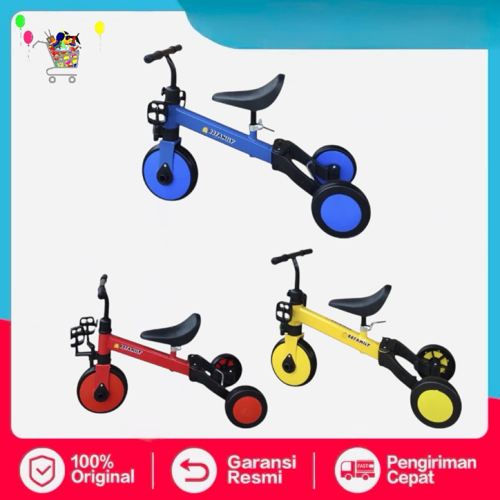 Jual Mainan Sepeda roda 3 anak 3in1 mainana sepeda keseimbangan ...