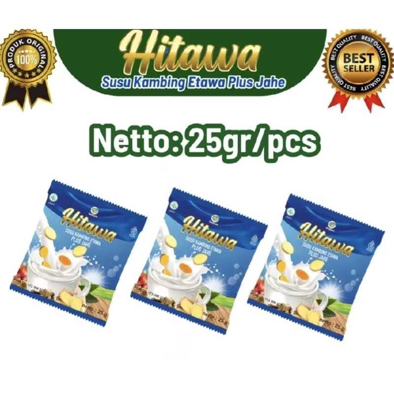 Jual HITAWA SUSU KAMBING ETAWA PLUS HERBAL JAHE KUNYIT TEMULAWAK SACHET ...