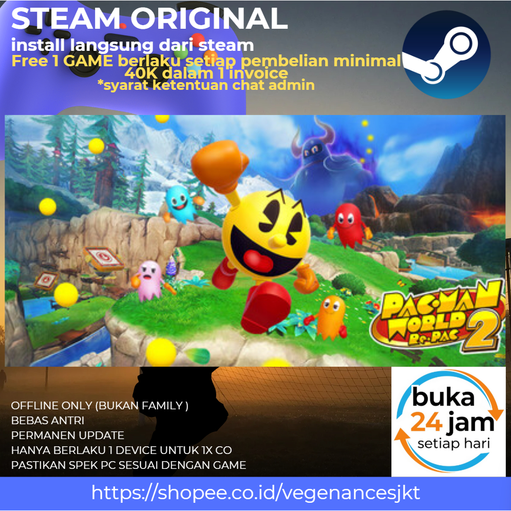 Jual PAC-MAN WORLD 2 Re-PAC Deluxe Edition Offline PC Game Original ...