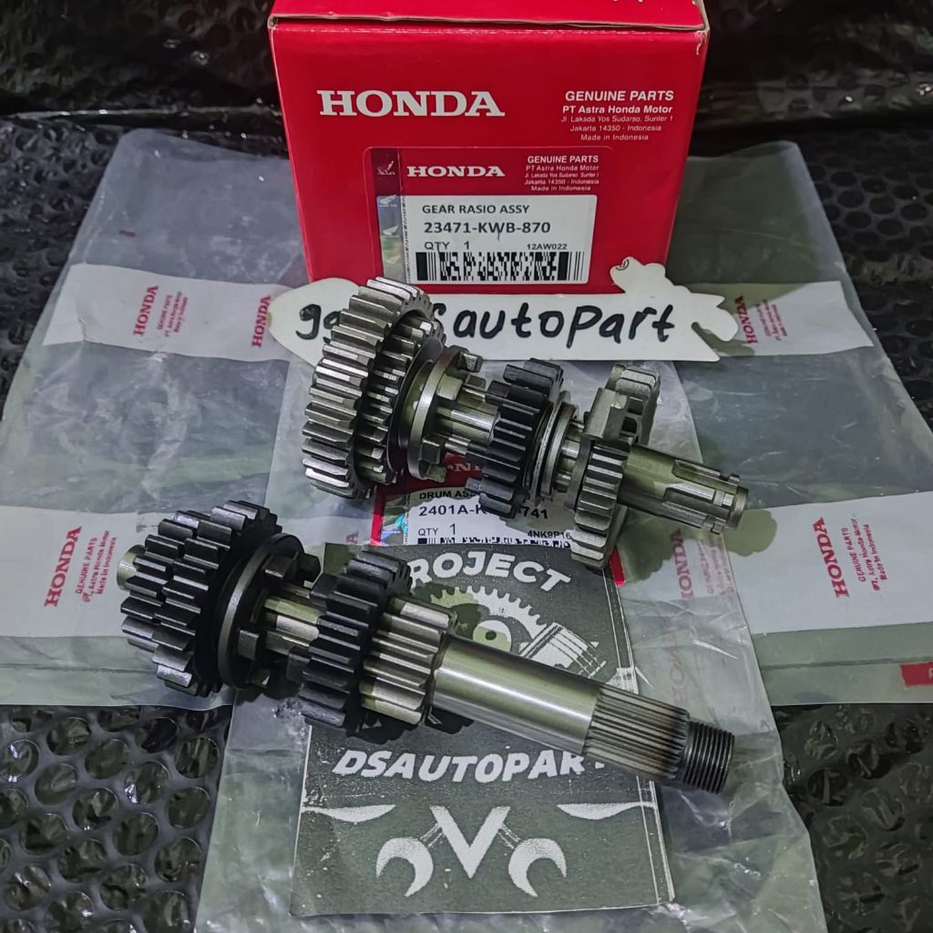 Jual Gigi gear Rasio set komplit KWB Honda Revo absolut Blade 110 Revo ...