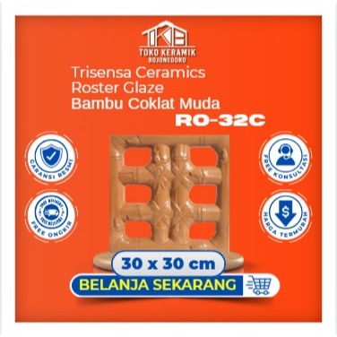 Jual Ventilasi Udara Roster Keramik 30x30 cm Trisensa RO-32C Bambu ...