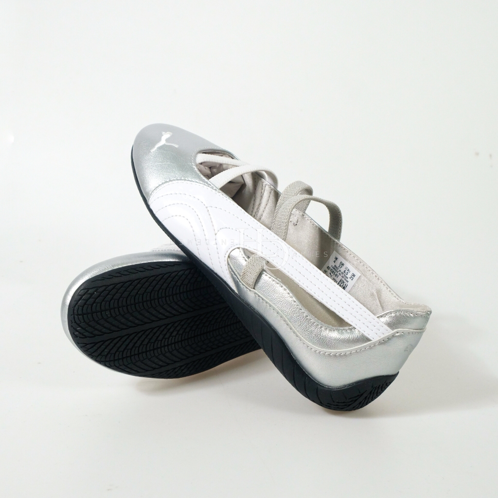 Jual Puma Speedcat Ballet Women Shoes Metallic Silver White 401581-01 ...