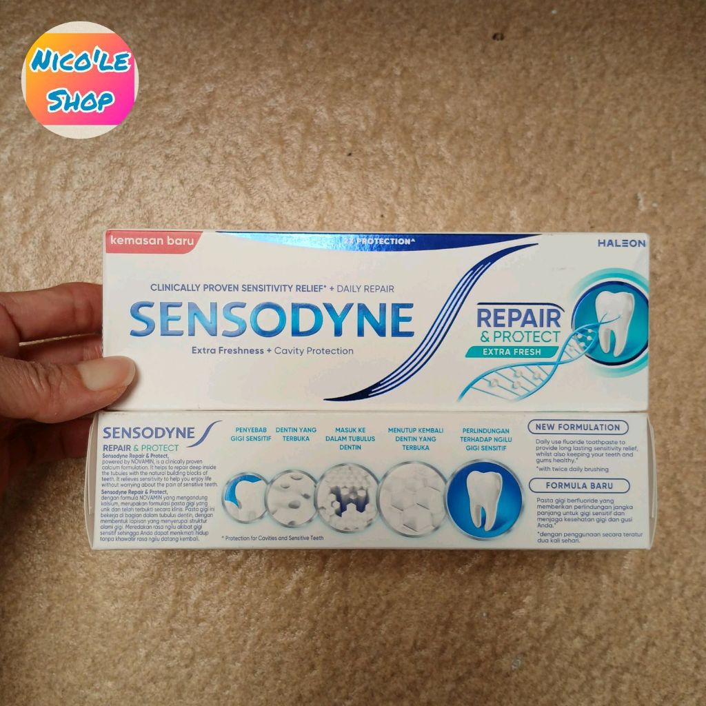 Jual SENSODYNE Repair & Protect Extra Fresh 100g 100gr 100 gr pasta ...
