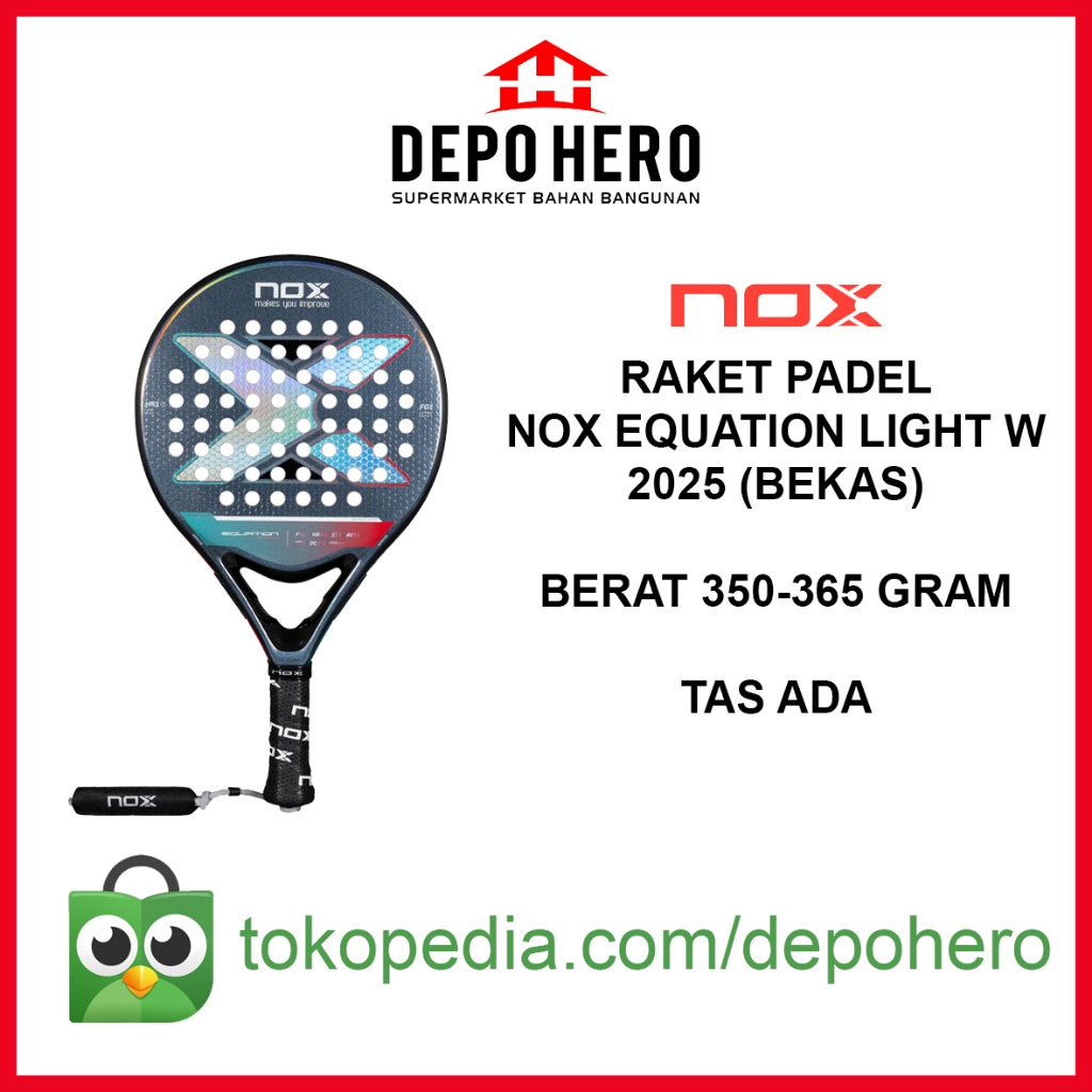 Nox Equation Light 2025 | Nox Padelracket → Goede prijs