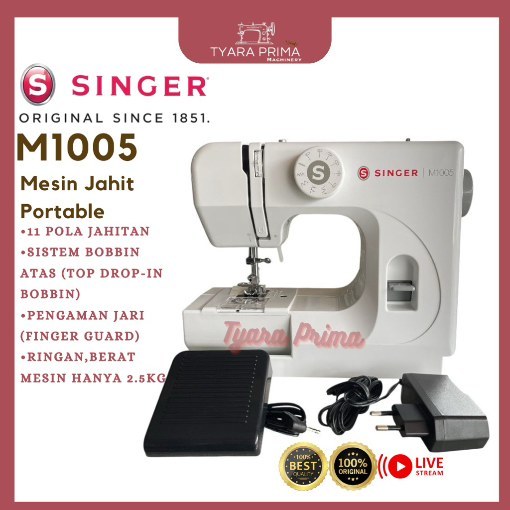 Jual Mesin Jahit Mini Portable Singer M1005 | Shopee Indonesia