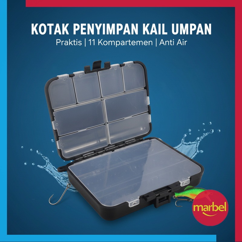 Jual Kotak Penyimpan Kail Pancing Umpan Mancing Tackle Box 11 ...