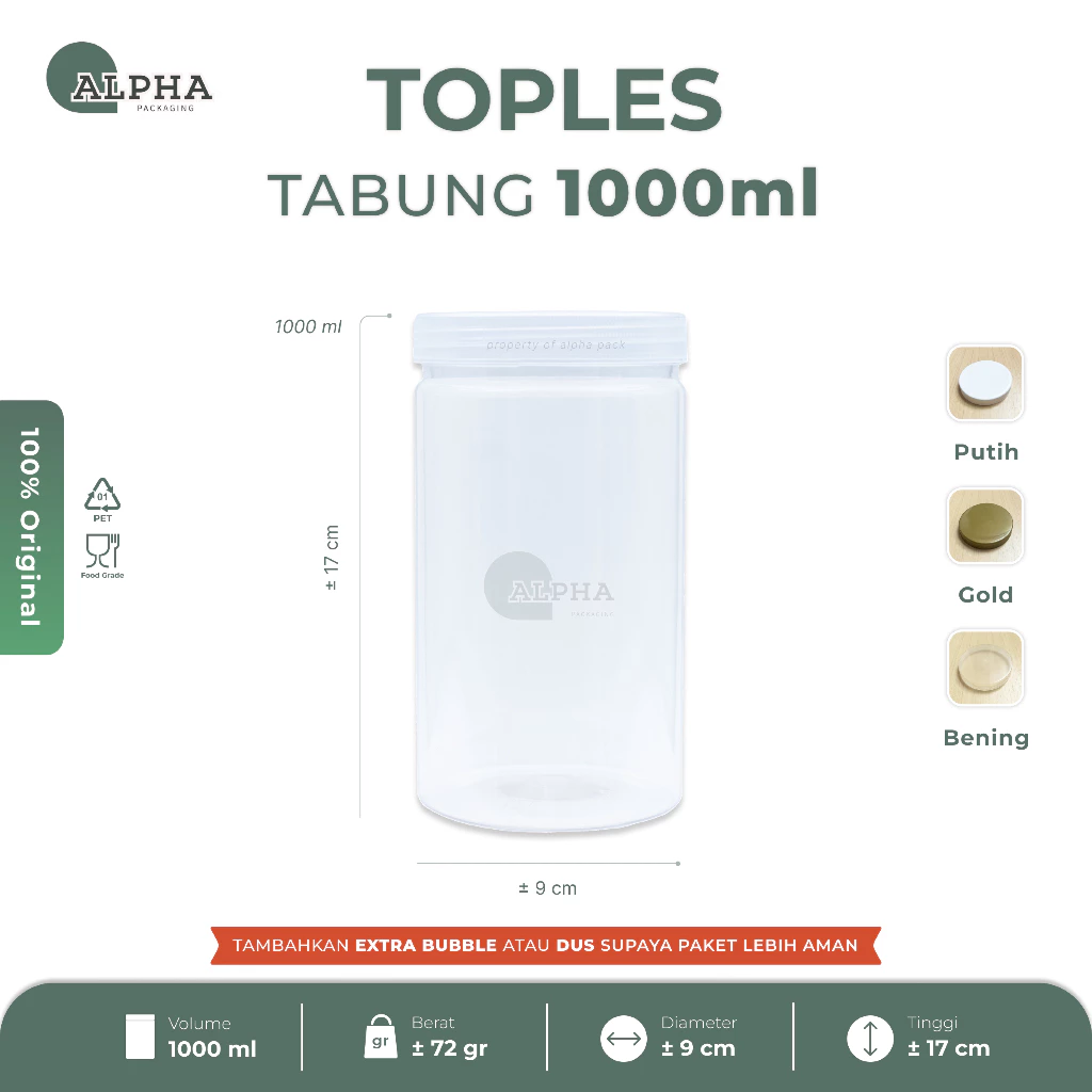 Jual Toples Tabung Plastik