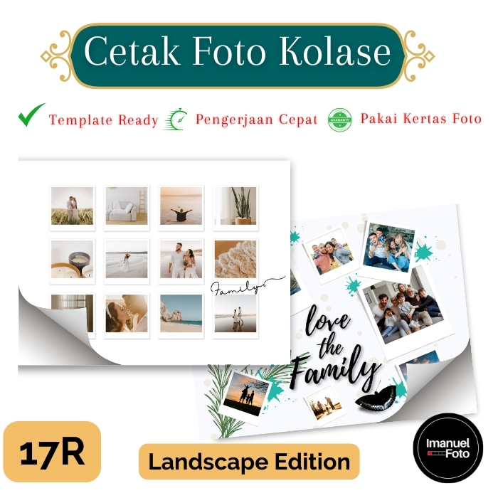 Jual Paket Cetak Bingkai Foto Kolase Print Photo Frame Collage Instamix ...