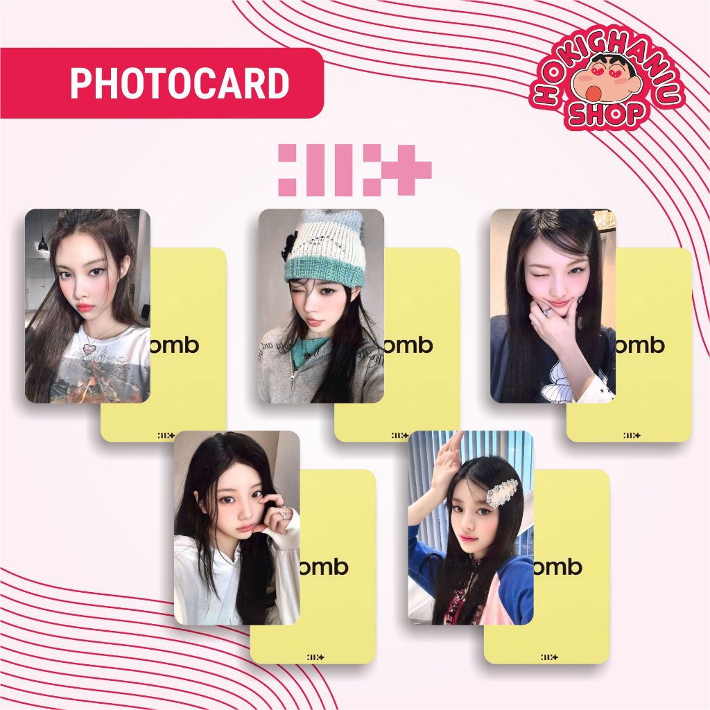 Jual Photocard ILLIT - Bomb Unnofficial Premium 1 Set isi 5 Member