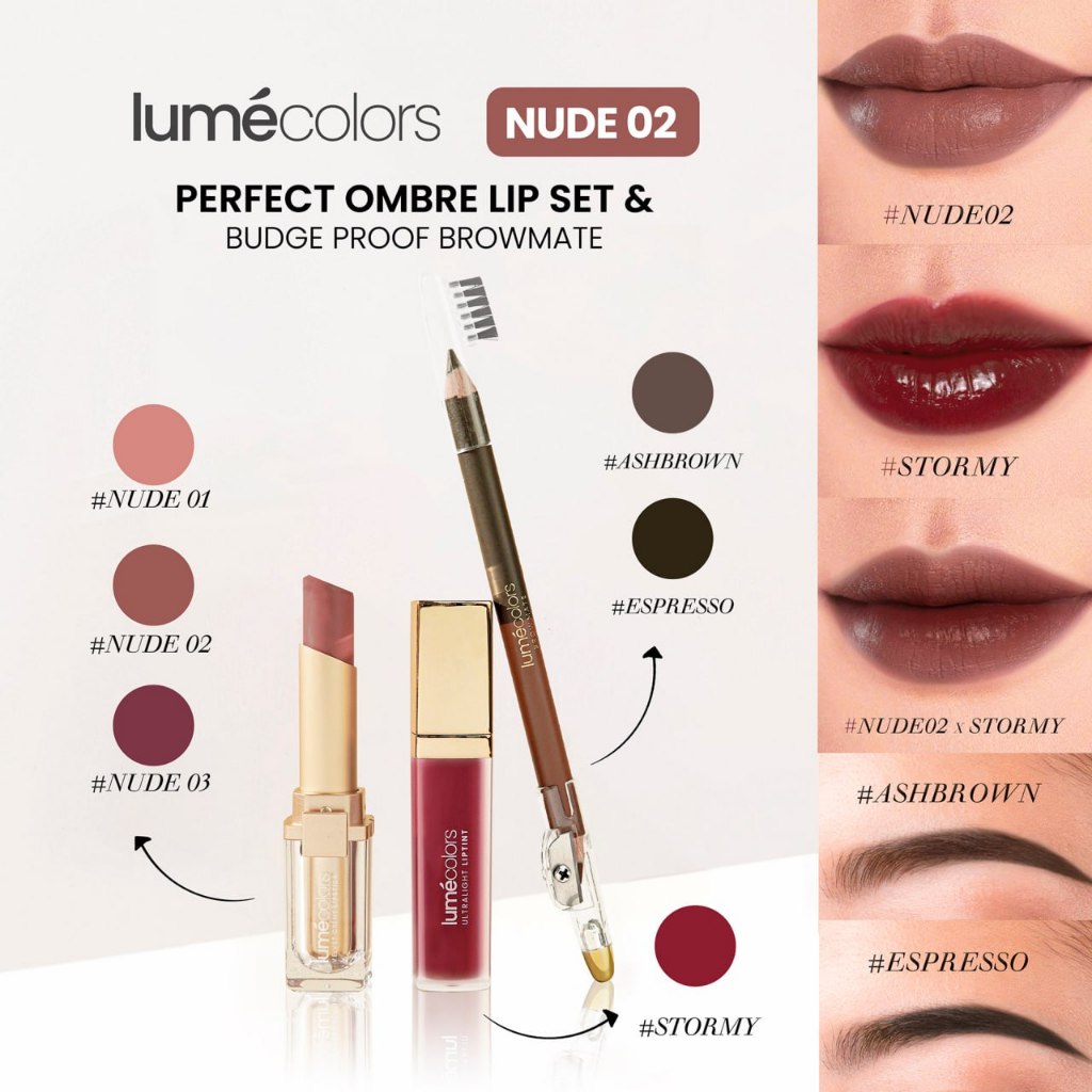 Jual Brow Lipset 02 By House Of Lume Velvet Creme Lipstik Nude02 Dengan ...
