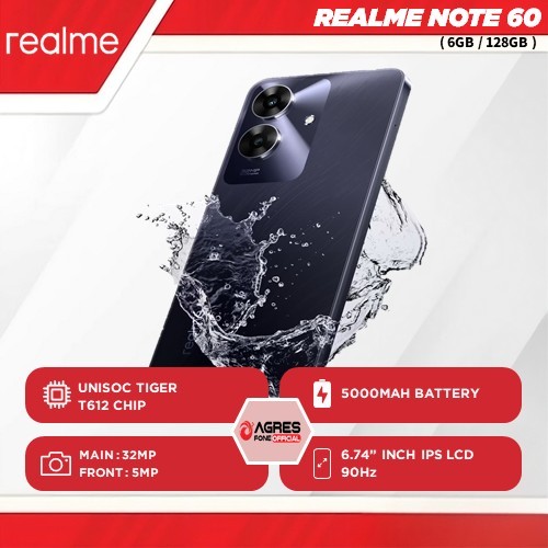 Jual Realme Note 60 ( 6GB/128GB ) | Up To 12GB Extended RAM | 32MP ...