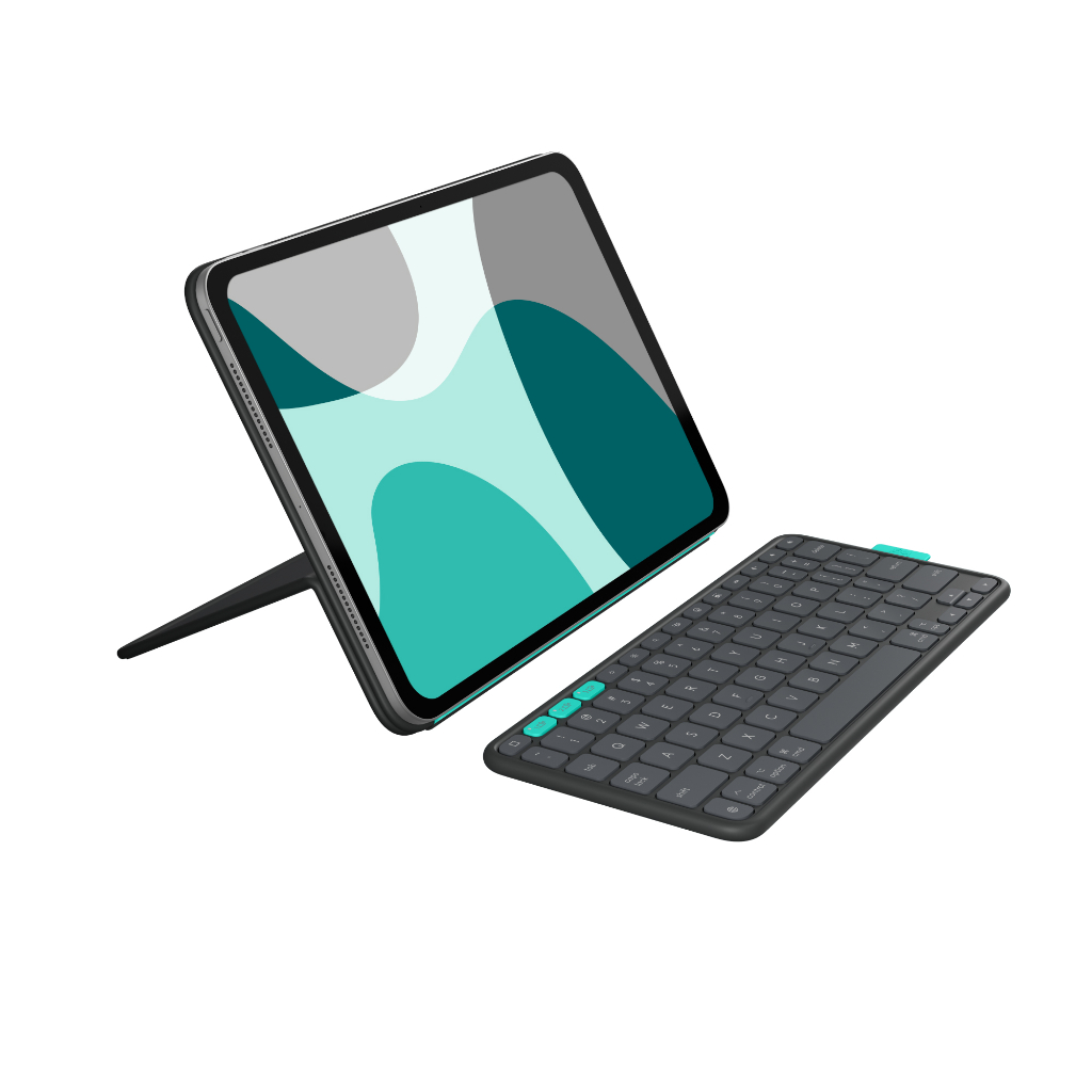 Logitech Flip Folio, Casing Keyboard untuk iPad Pro 13-inch (M4 & M5) & iPad Air 13-inch (M2, M3 & M4) – Casing Keyboard Bluetooth Pelindung & Dapat   (2)