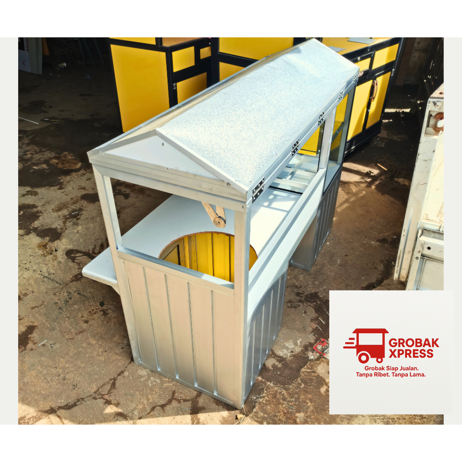 Jual Grobak Xpress Gerobak motor aluminium jualan baso/cilok (motor ...