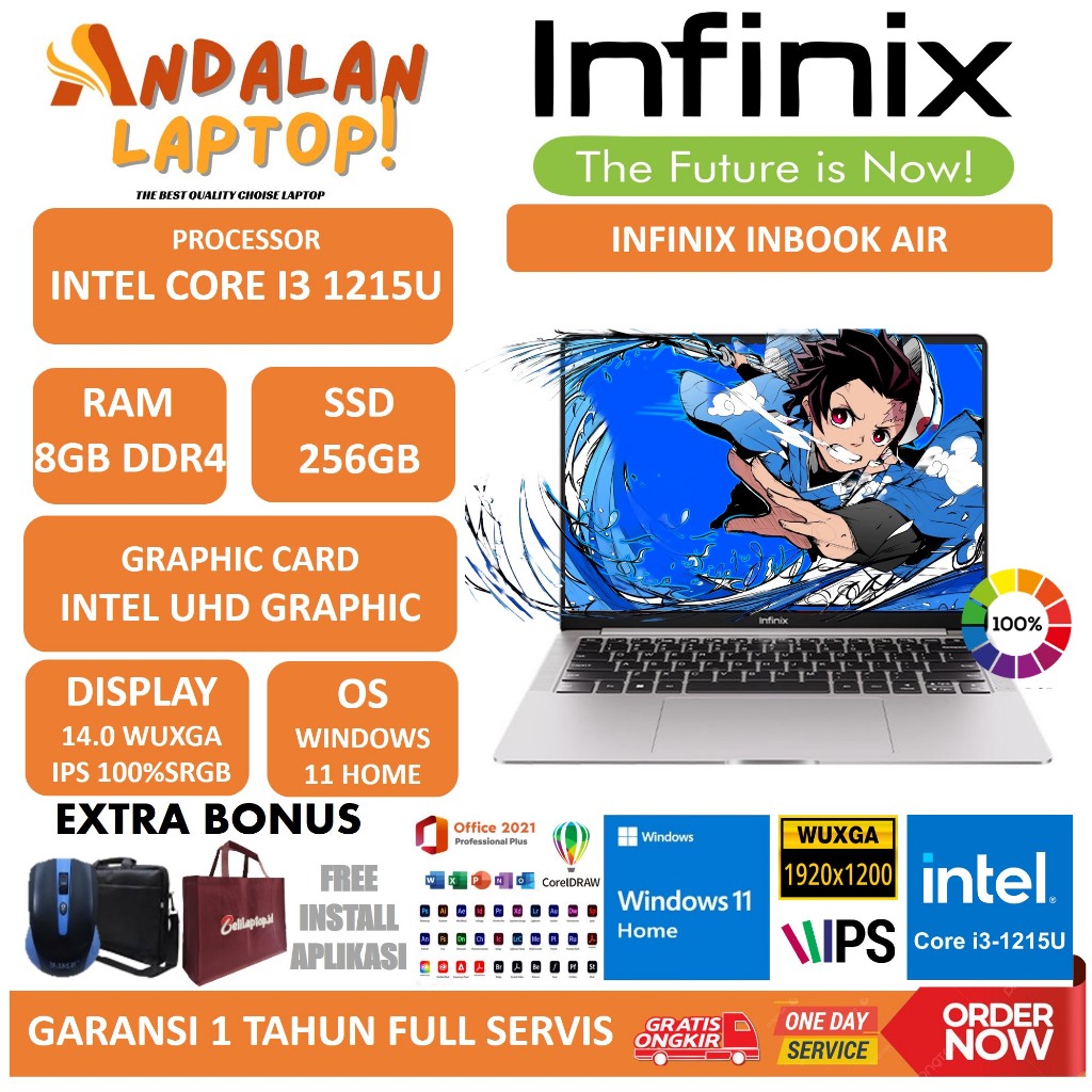 Jual Laptop Infinix Inbook Air Intel Core i3 Gen 12 RAM 8GB SSD 512GB ...