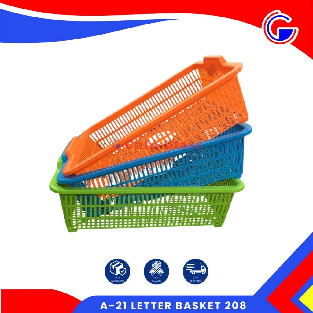 Keranjang Surat Plastik Lion Star I Tempat Penyimpanan Dokumen, Arsip I Keranjang Serbaguna I A-21