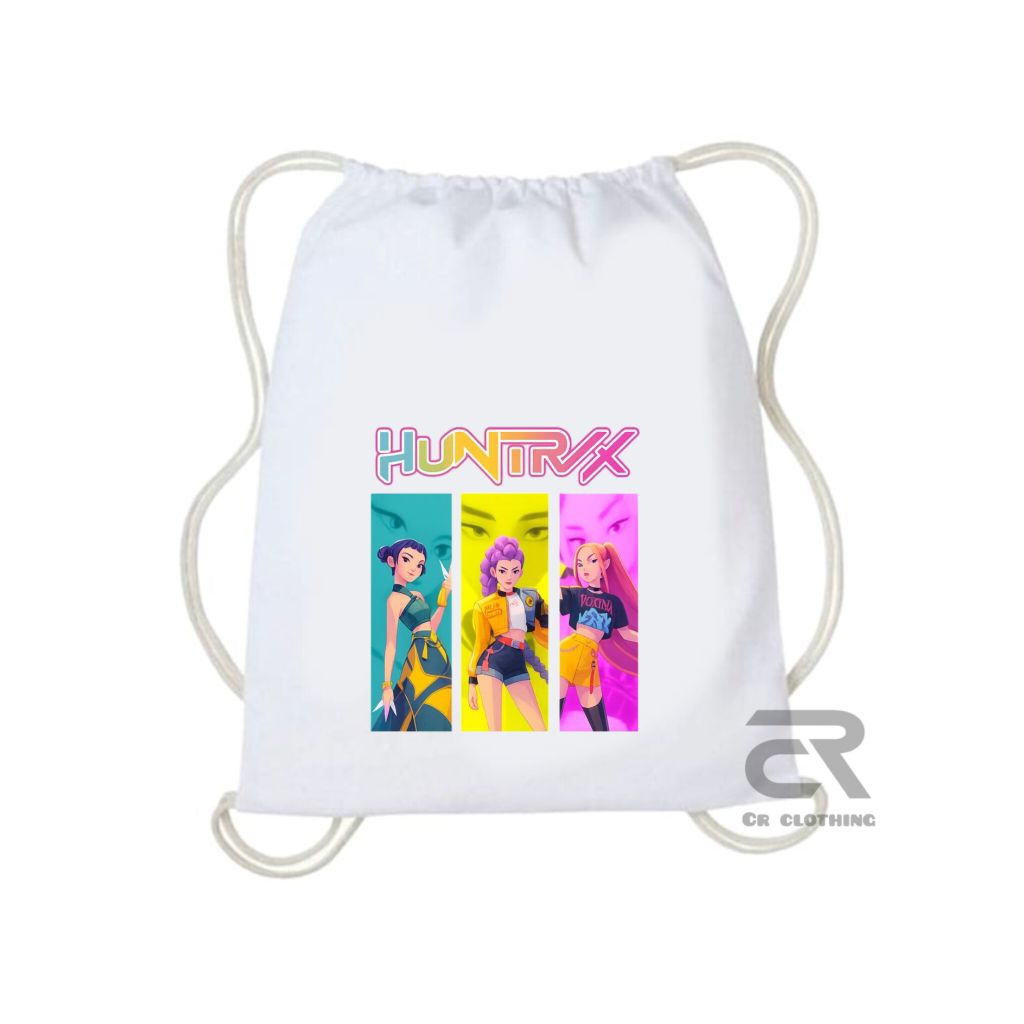 Jual TAS SERUT STRING BAG KARAKTER HUNTRIX KPOP DEMON HUNTERS ZOEY MIRA ...