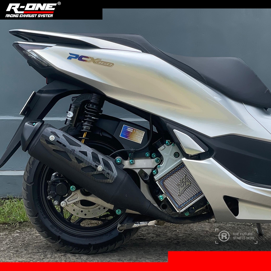 Jual R One Racing Cover Tameng Knalpot Carbon Universal | Shopee Indonesia