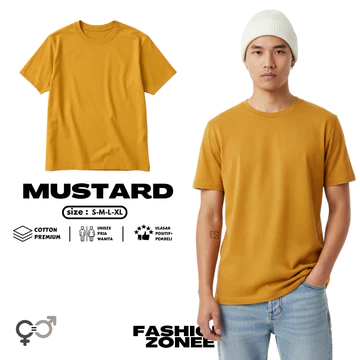 Kaos Polos Cotton Combed Premium Lengan Pendek Premium Pria Wanita
