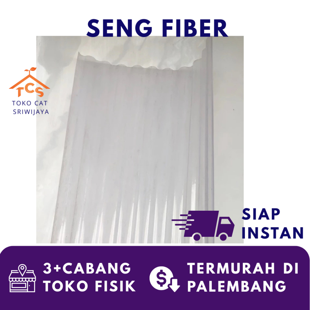 Jual Seng Fiber / Atap Fiber / Gelombang Fiber | Shopee Indonesia