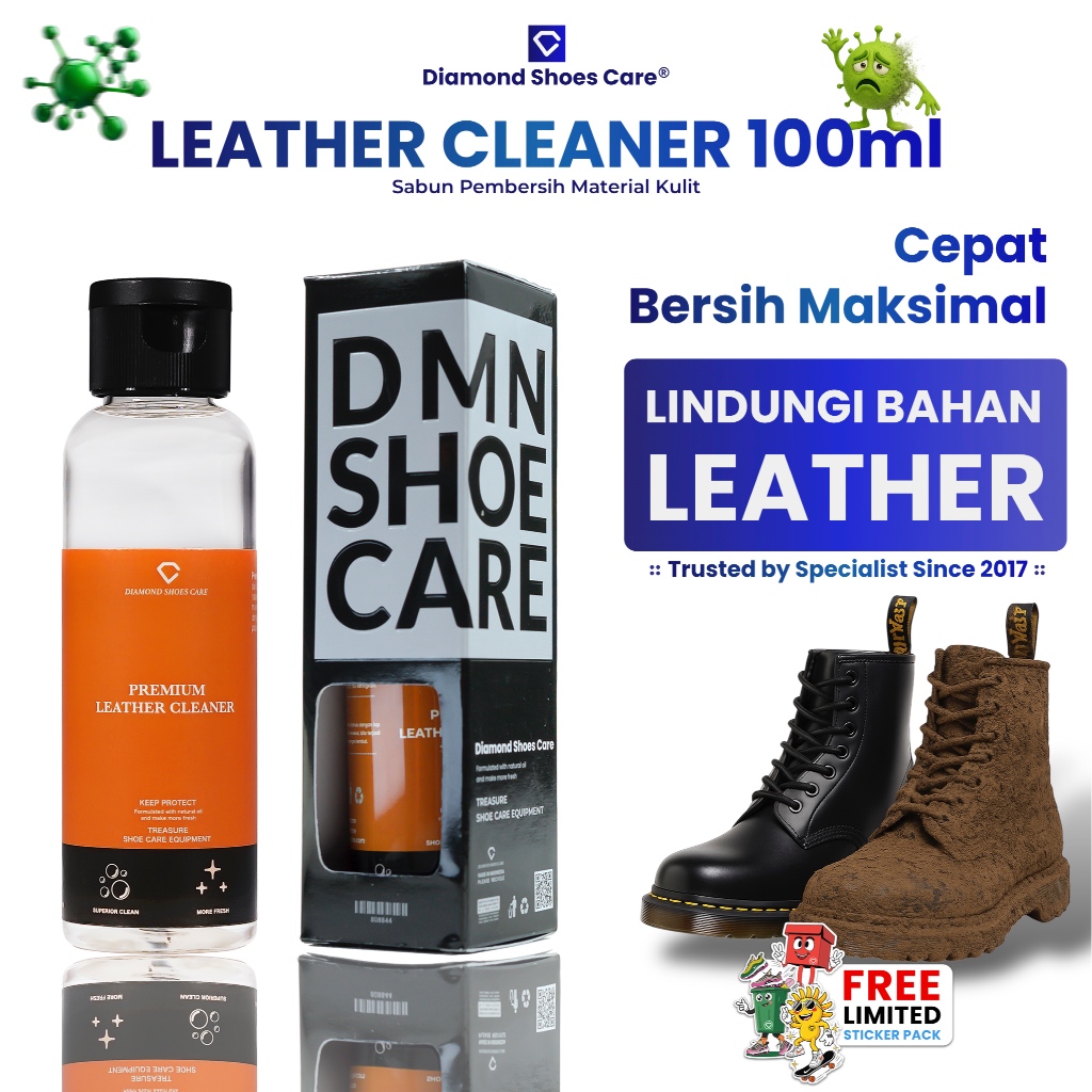 Jual Diamond Leather Cleaner Sepatu 100ml – Pembersih Kulit Lembut ...