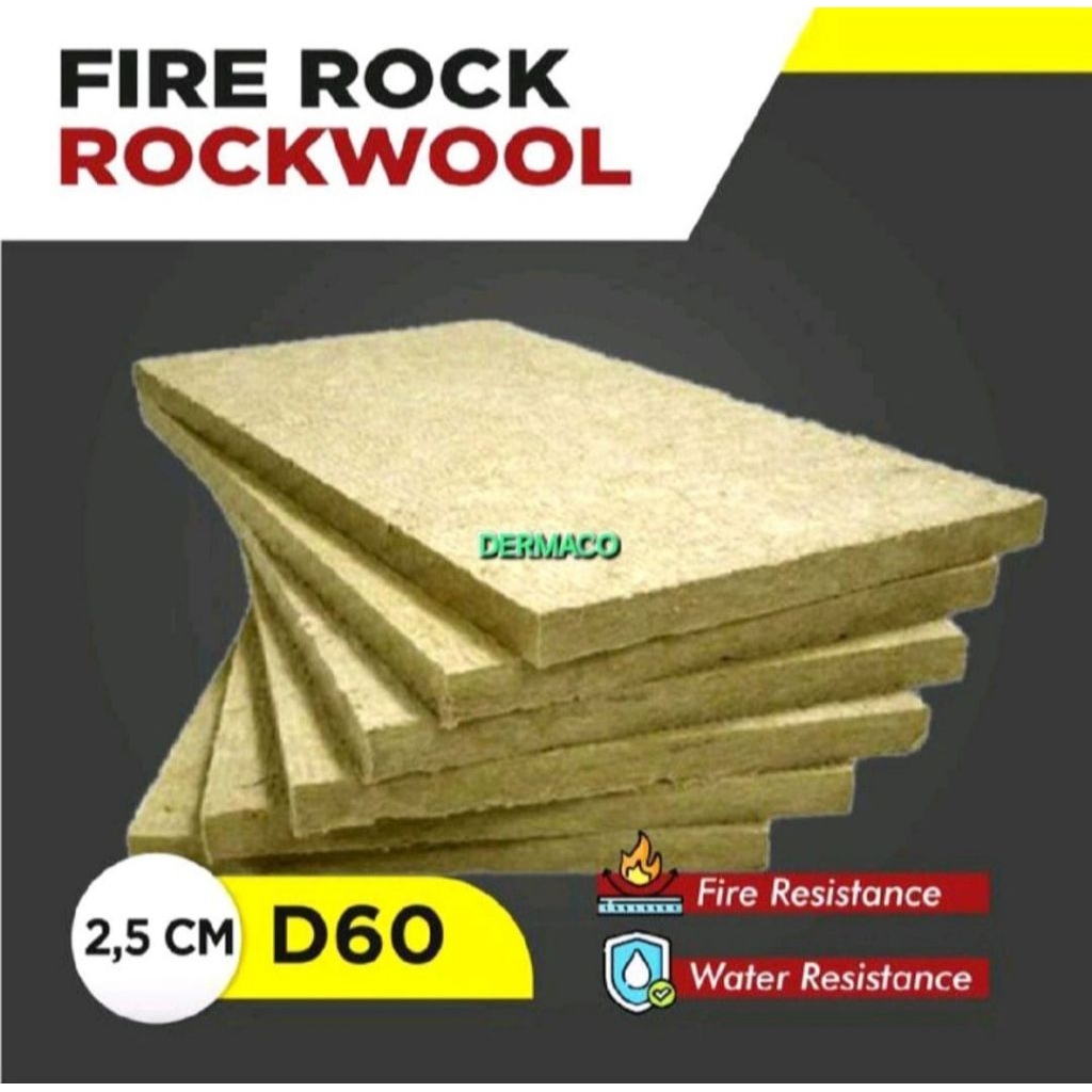 Jual Rockwool FIRE ROCK D60KG 2,5CM / BUSA PEREDAM SUARA FIRE ROCK ...