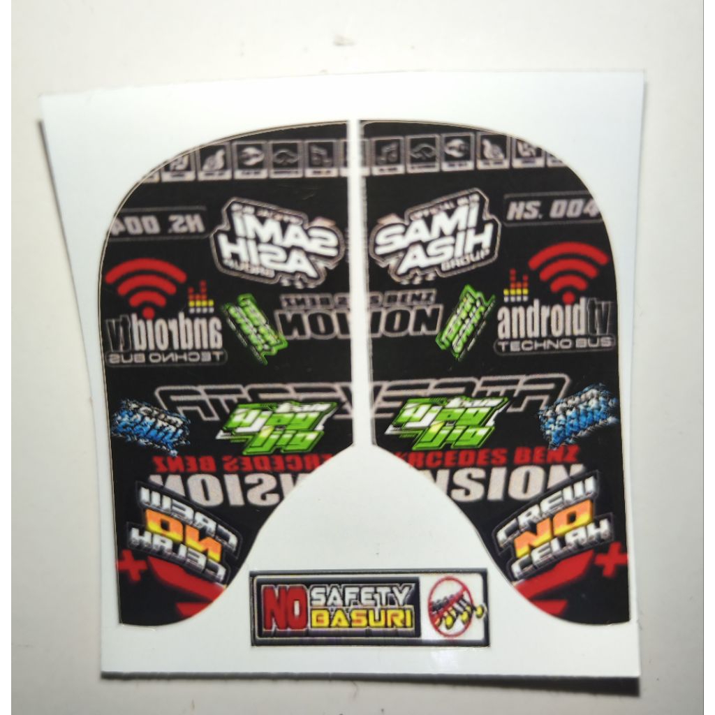 Jual Stiker kaca pintu bus miniatur RKC isi Sepasang Sudah cutting ...
