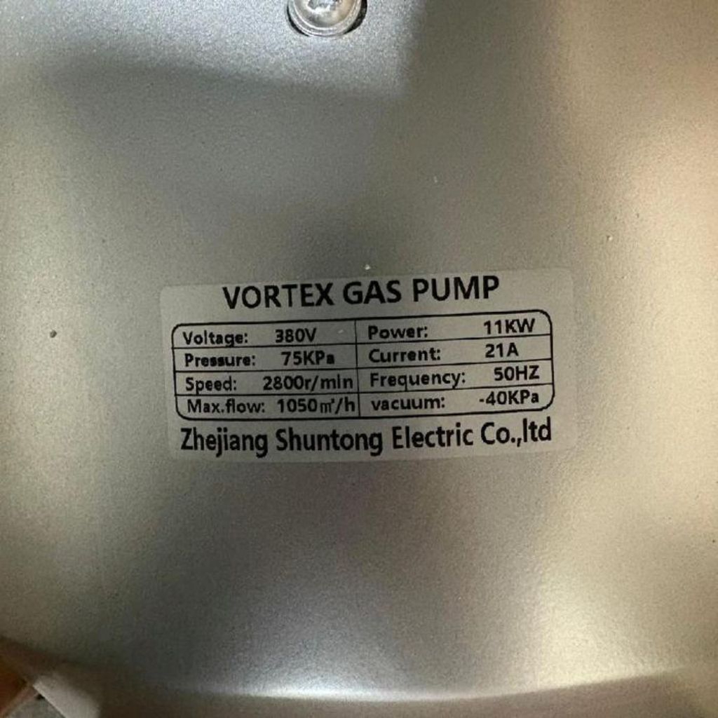 Jual RING BLOWER VORTEX GAS PUMP 15HP 11KW HB-11000 RING BLOWER 15 HP ...