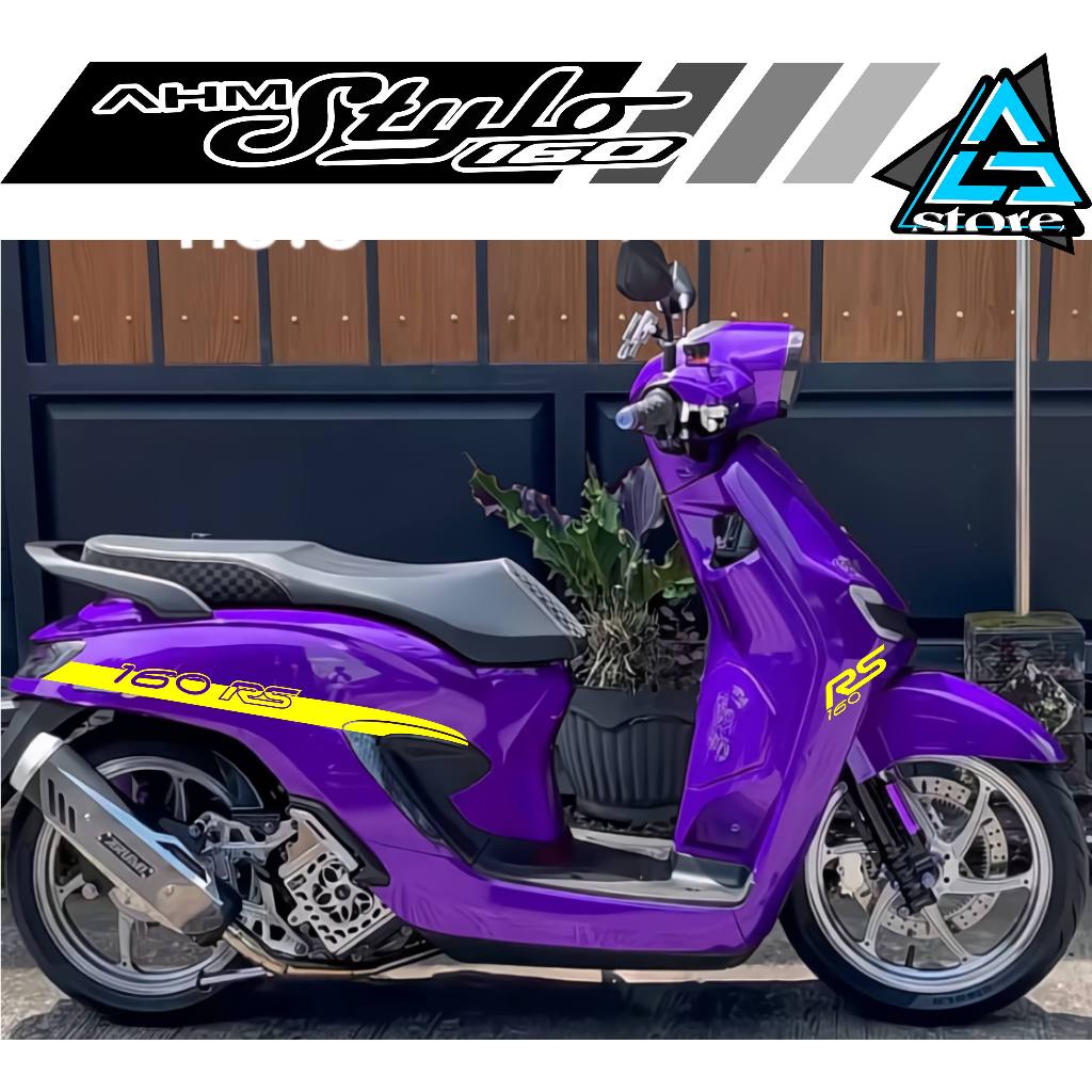 Jual STICKER CUTTING/STRIPING AHM HONDA STYLO 160/582A/STIKER MOTIF GT3 ...