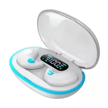 X55 TWS Bluetooth Earphone Invisible Wireless Earbuds LED Display Suara Jernih Desain Unik