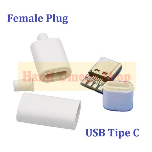 Jual Soket USB 3.1 Tipe C Female Plug Plus Casing | Shopee Indonesia