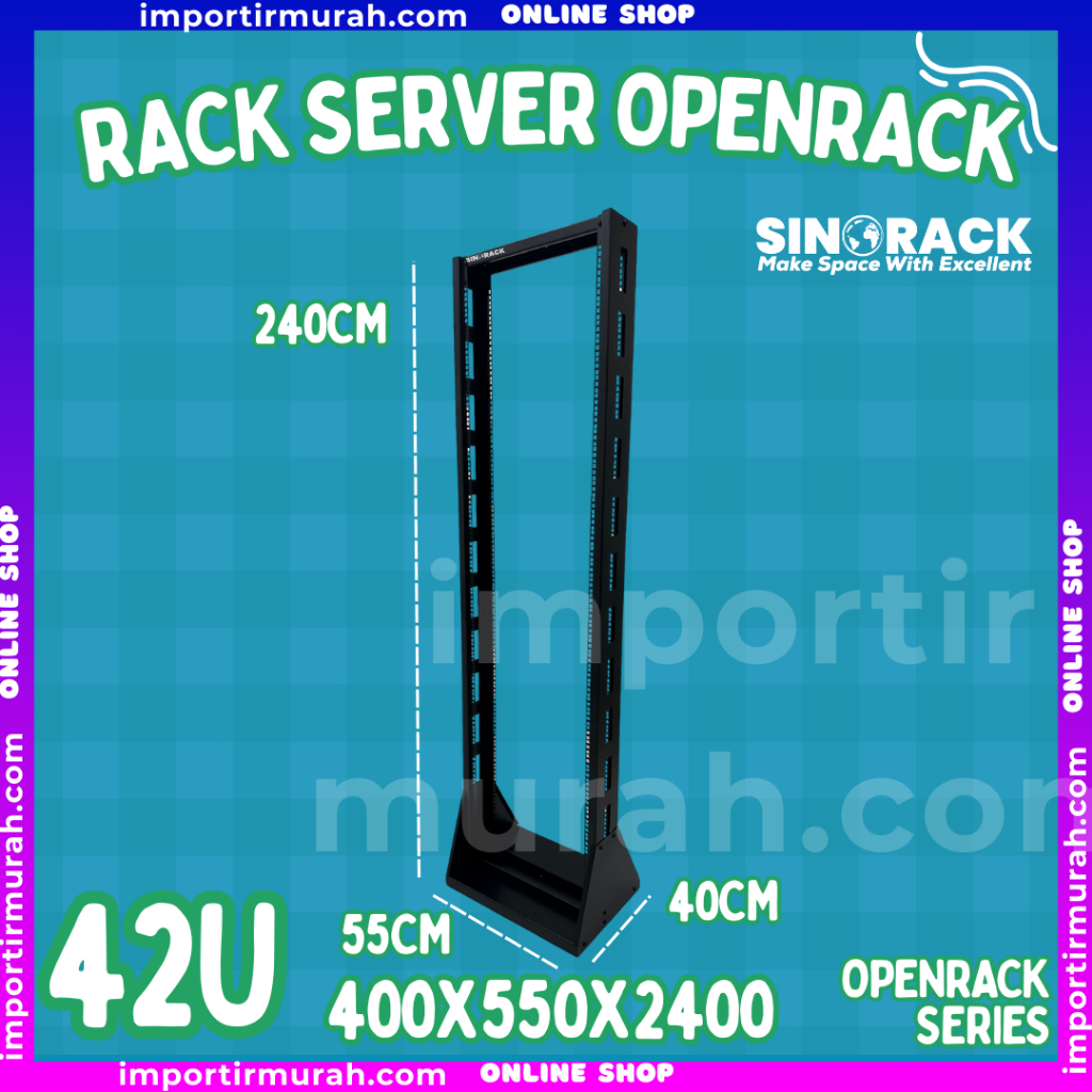 Jual Open Rack Server 20U 42U SINORACK Original | Shopee Indonesia