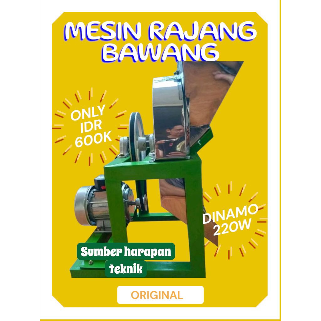 Jual Mesin rajang bawang/jahe/lengkuas/kunyit dan bumbu dapur lainya ...