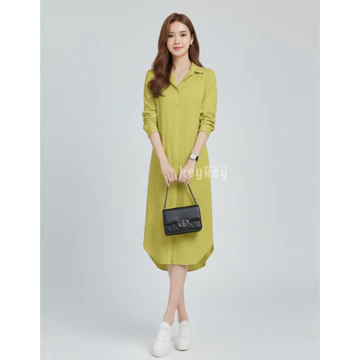 Key 0106 Dress ANASTASIA Size XL Wolfis Premium Dress Wanita Maxi Casual Hijabers Friendly