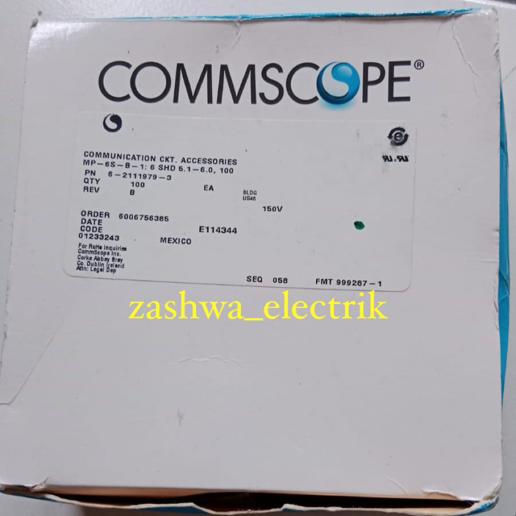 Jual KONEKTOR RJ45 AMP COMMSCOPE CAT 6, ECERAN (3 item) | Shopee Indonesia