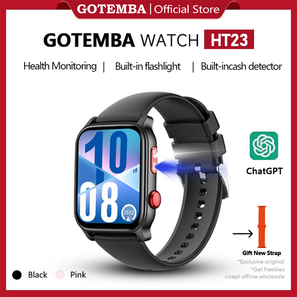 Jual 【PROMO SPECIAL】Gotemba Smartwatch HT23 1.83 inch Colourful Display ...