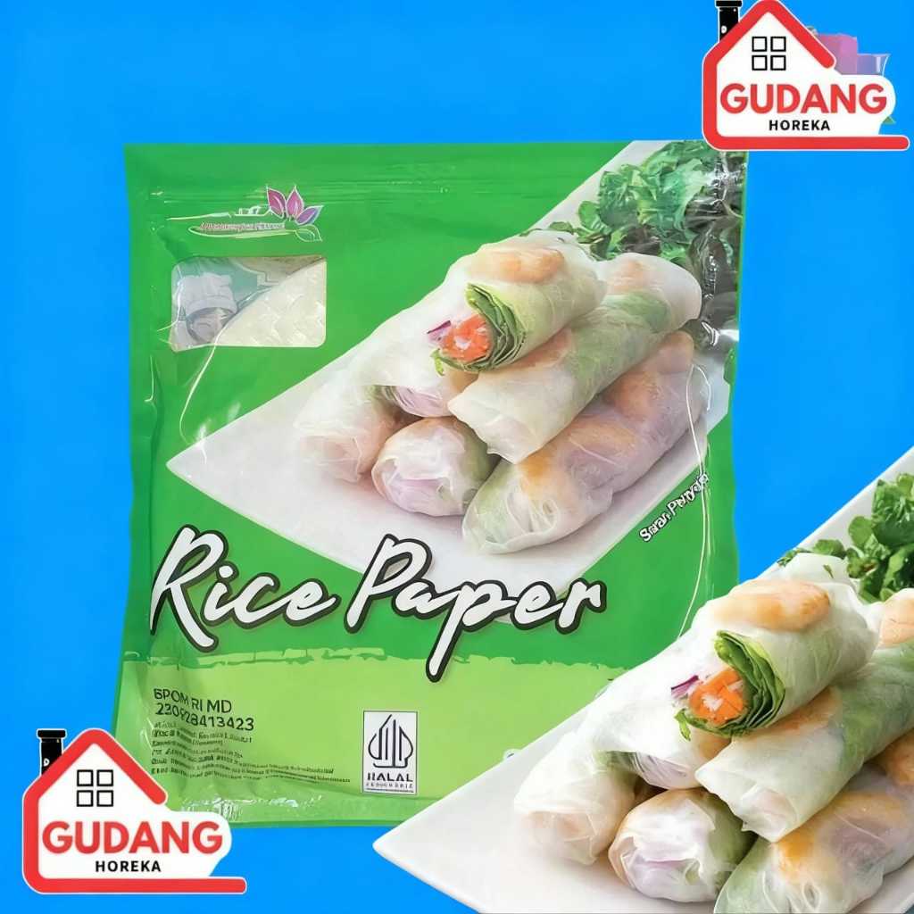 Jual RICE PAPPER KOTAK 100 GR / RICE PAPPER BULAT 100 GR / RICE PAPPER ...