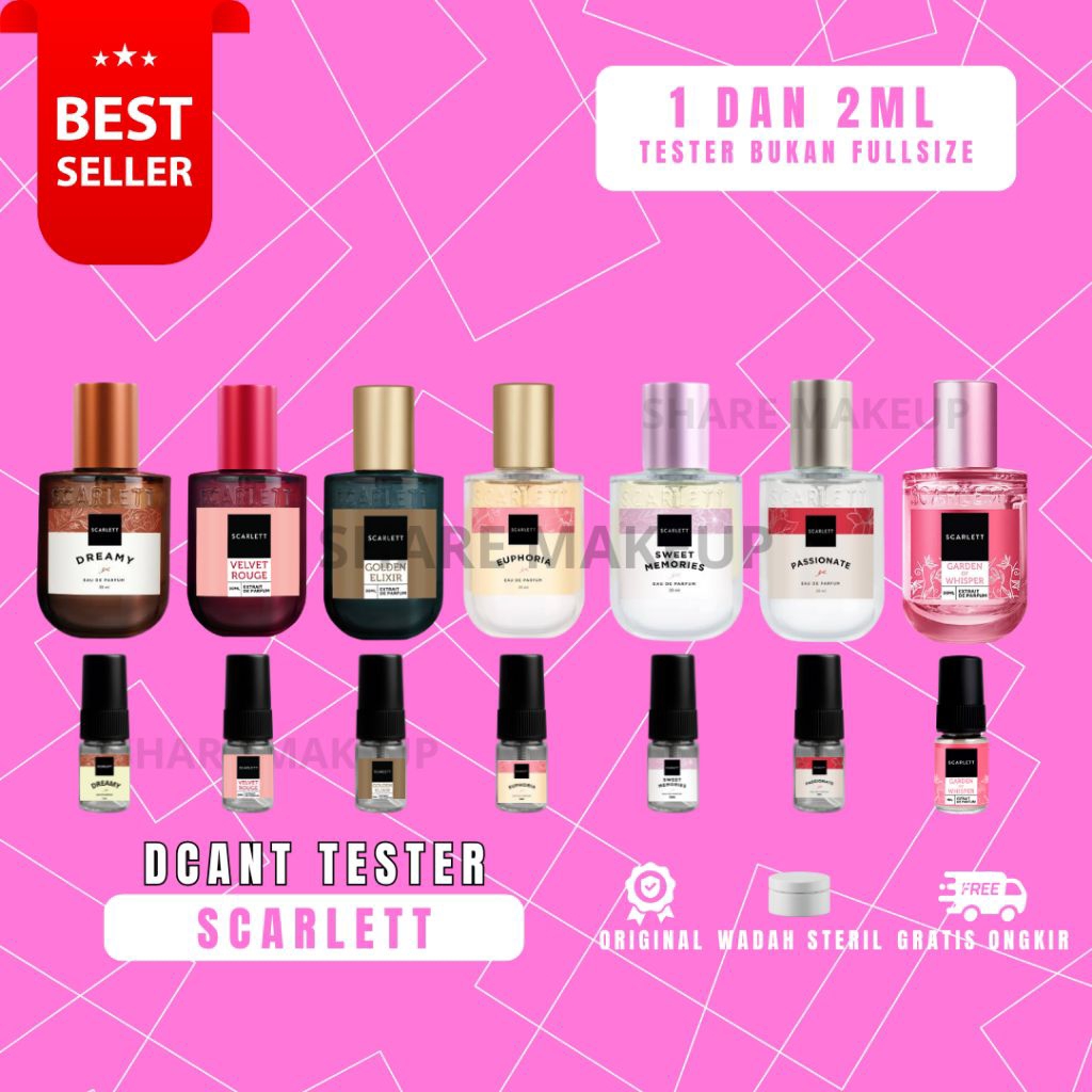 Jual (dcant/tester) scrlett parfum garden purple velvet sweet bukan ...