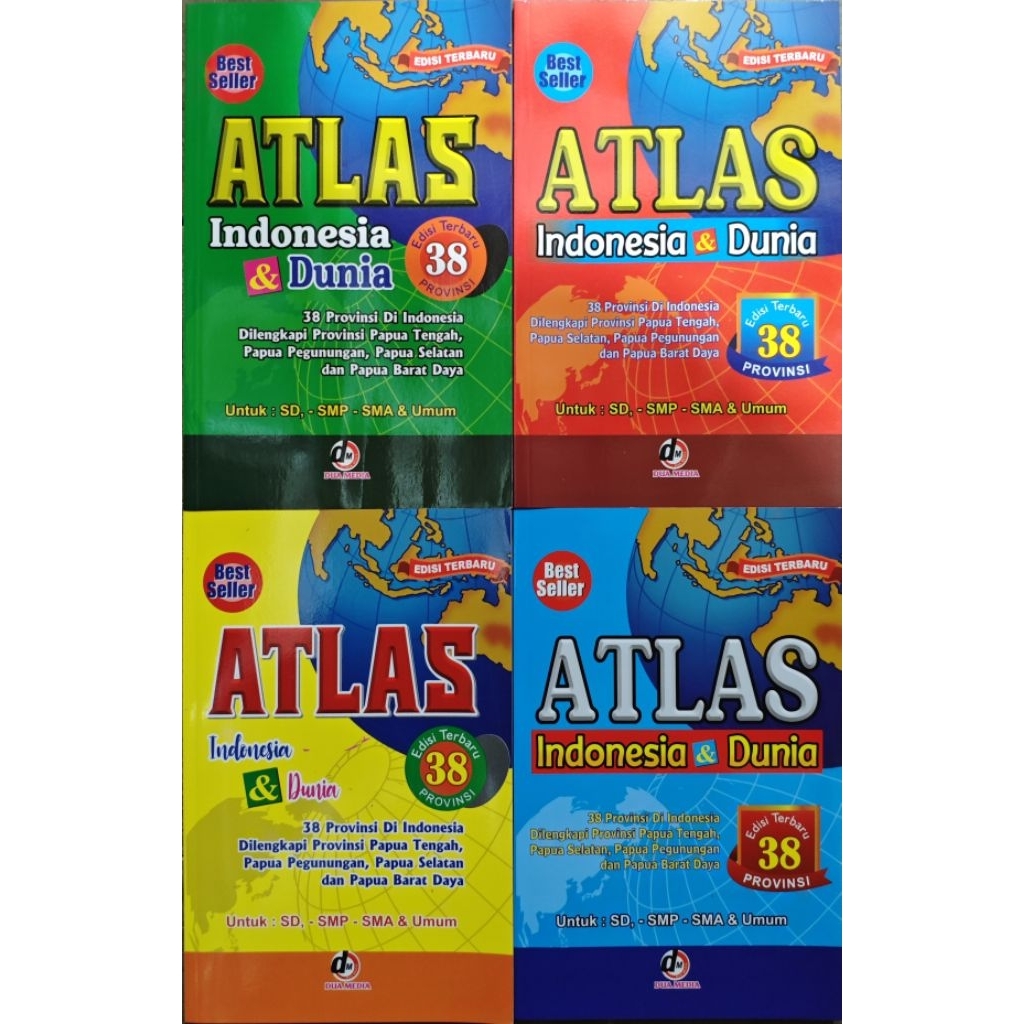 Jual Atlas Indonesia dan Dunia, Edisi 38 Provinsi di Indonesia | Shopee ...